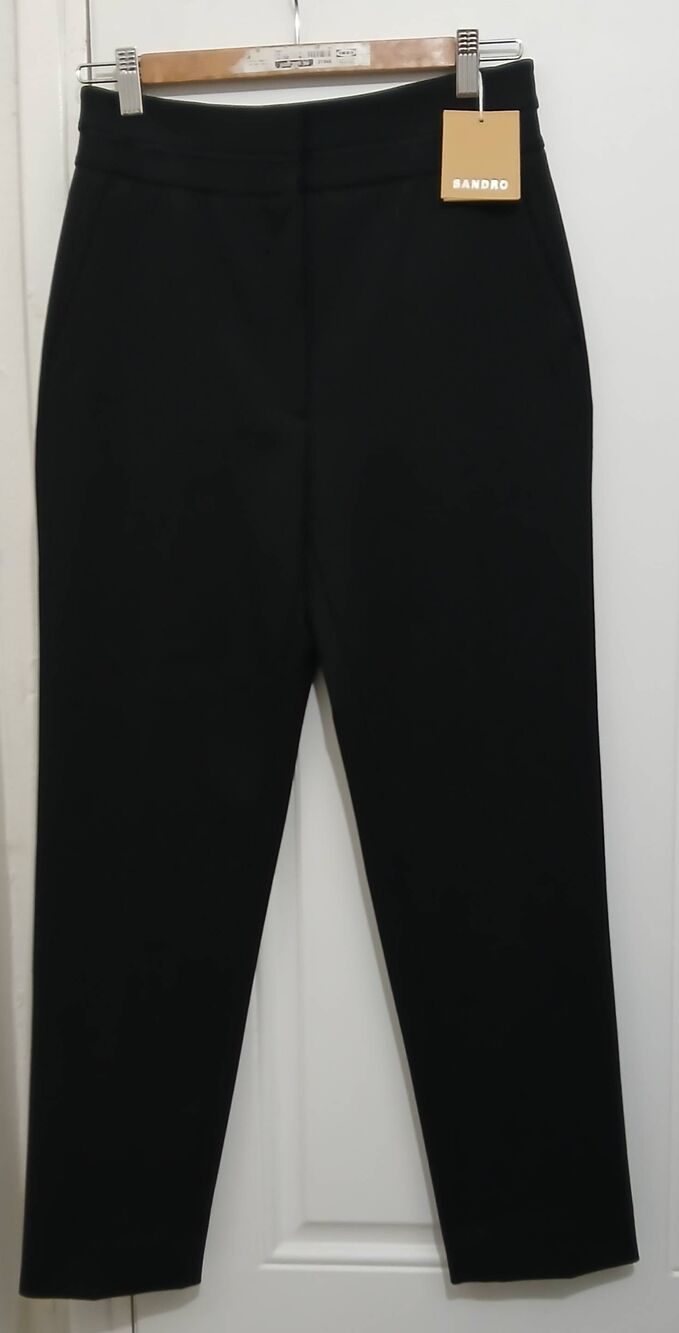 Sandro paris womens 28 waist small dress pants black viscose blend $295